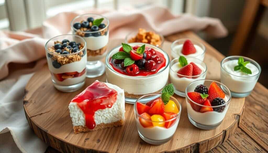 Cottage Cheese Dessert Presentation