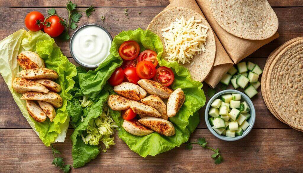 Garlic Chicken Wrap Ingredients