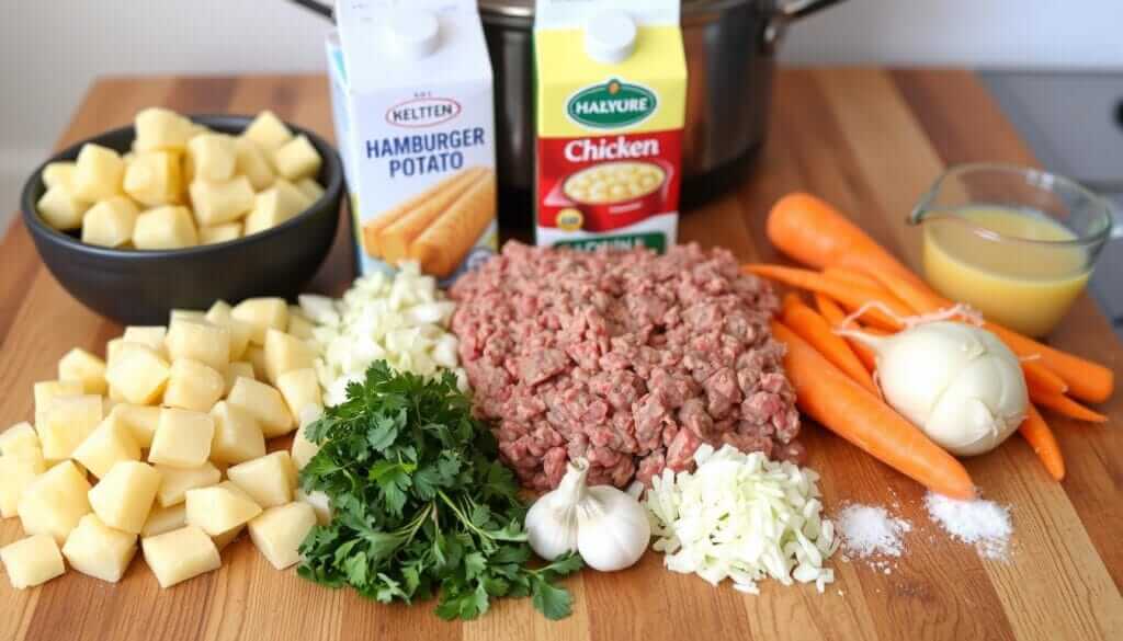 Hamburger Potato Soup Ingredients