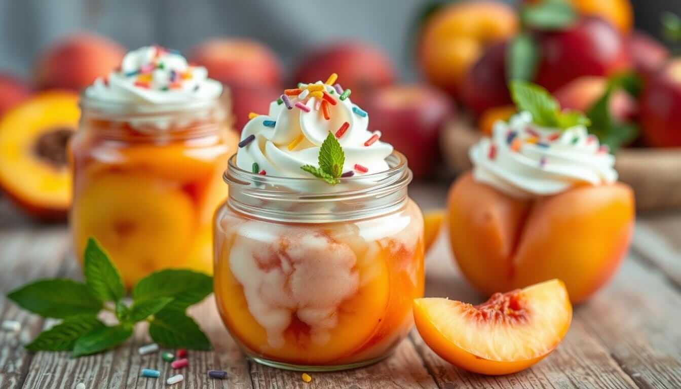 Jar Peach Desserts