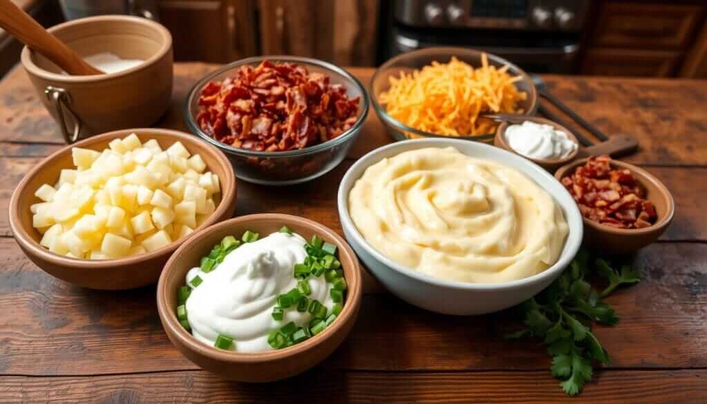 Loaded Potato Soup Ingredients