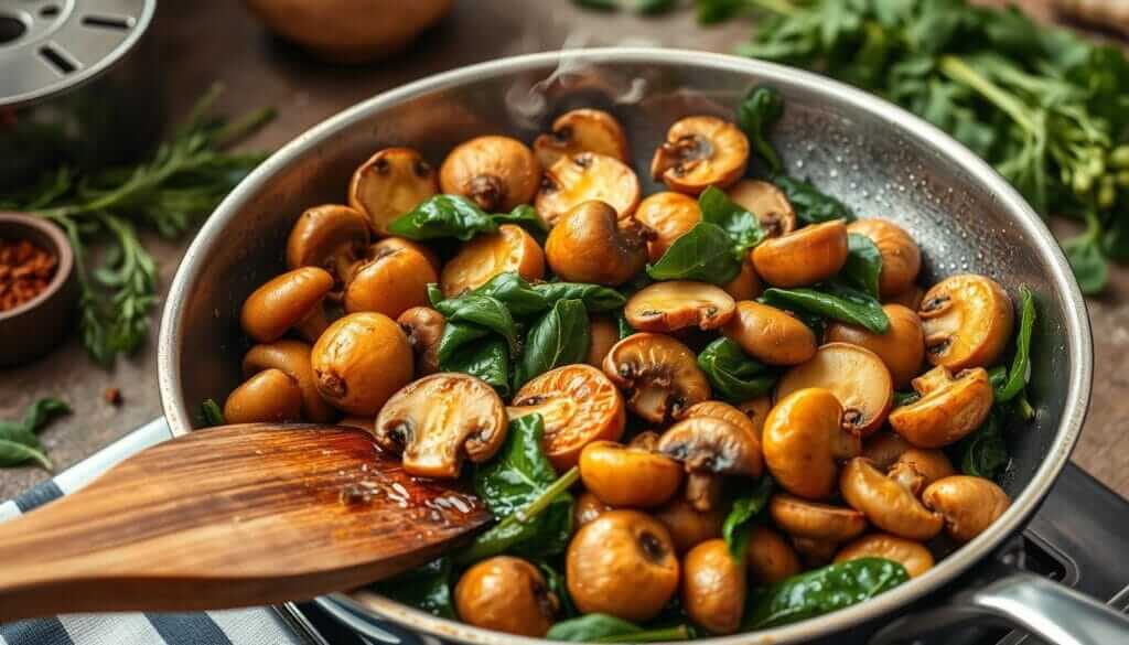 Sauteed Mushrooms Cooking Technique