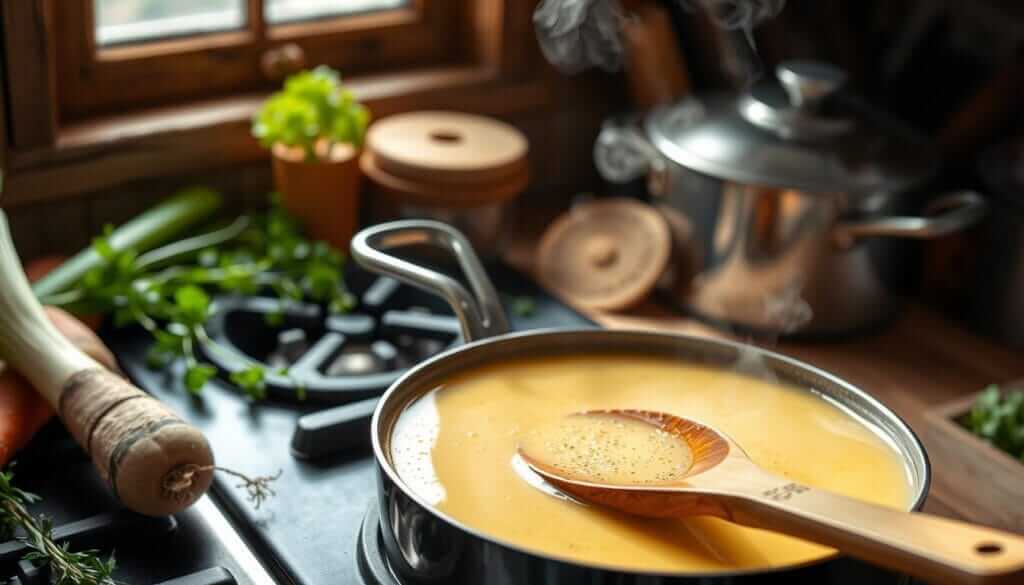 Velouté Sauce Preparation