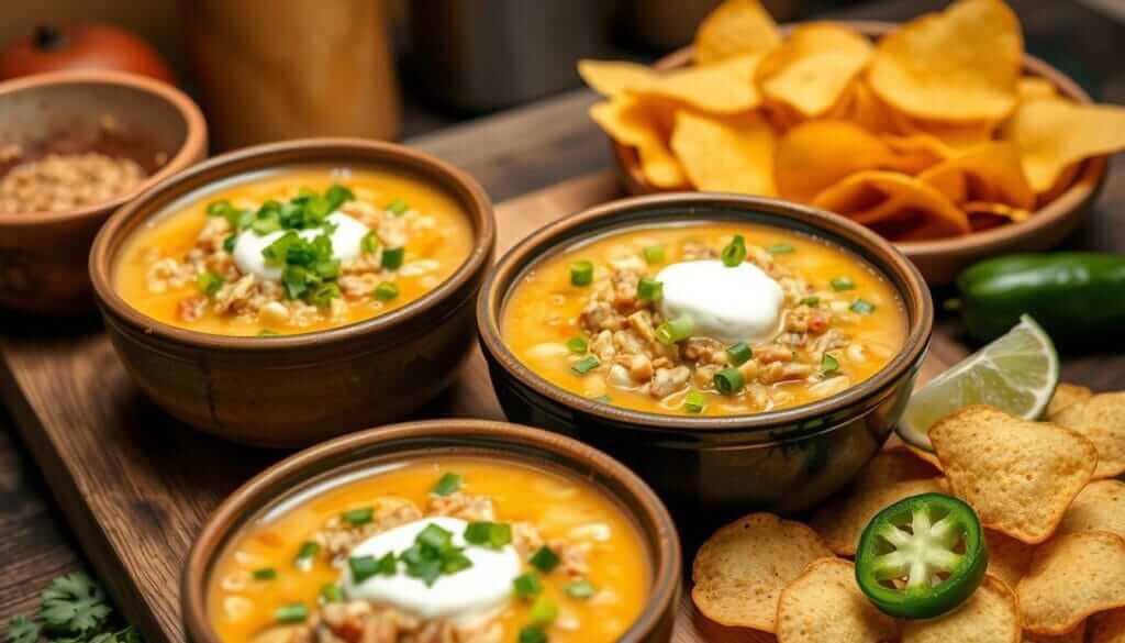 White Chicken Chili Serving Suggestions