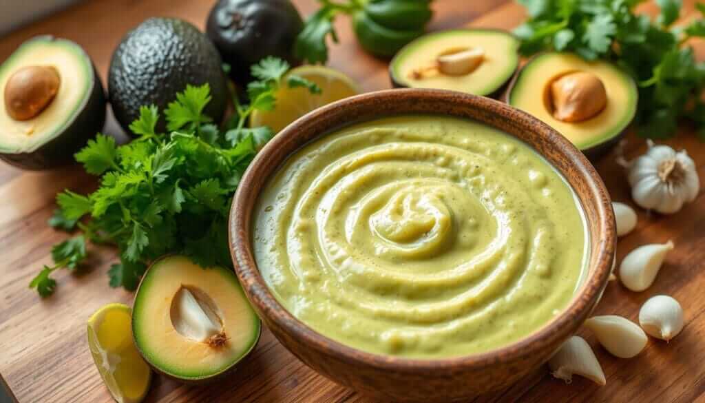 homemade avocado cream sauce