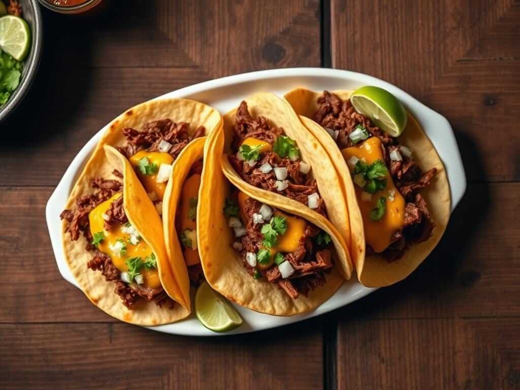 Birria Tacos Serving Presentation, Homemade Birria Tacos