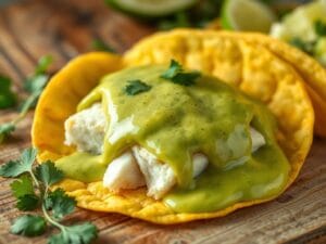 Creamy Avocado Sauce for Fish Tacos