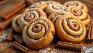 Homemade cinnamon roll cookies