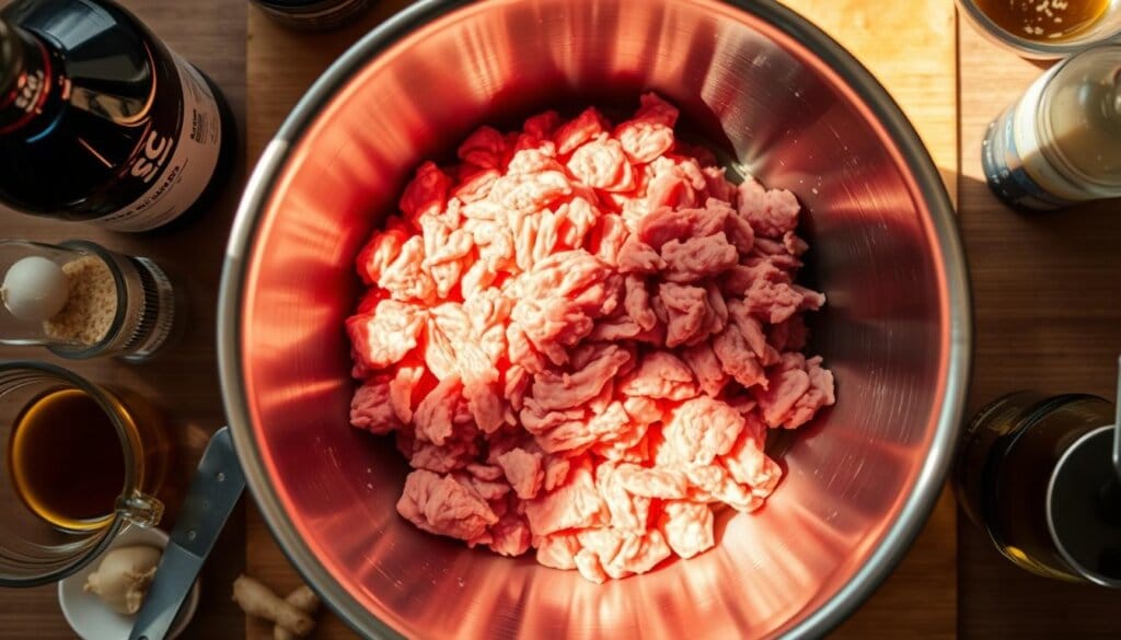 Preparation steps for ground beef bulgogi marinade