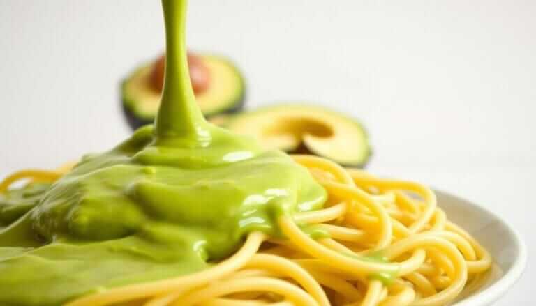 Simple avocado sauce for pasta