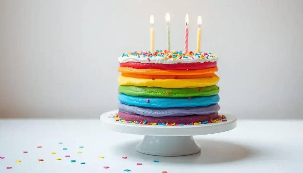 Best Birthday Cakes for Kids, Rainbow Layer Cake Birthday Surprise